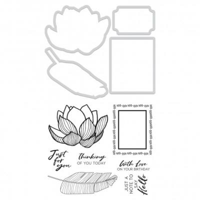 Kaisercraft Clear Stamps und Outline-Stanzschablonen - Hello